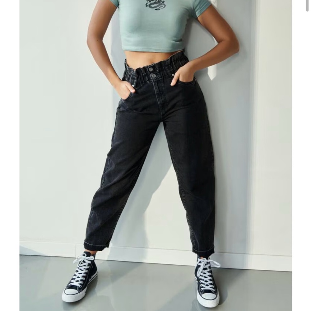 Garage Black 80s Mom Jeans